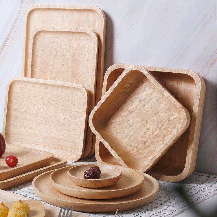 Wooden Japanese-Style Dinnerware