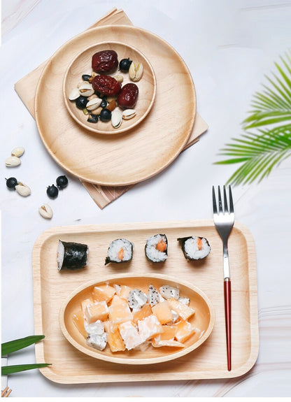 Wooden Japanese-Style Dinnerware