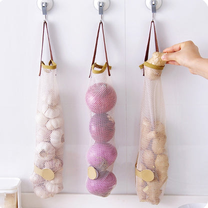 Cotton Mesh Hanging Storage Bag