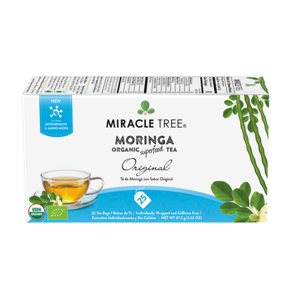 Miracle Tree Organic Moringa Tea - Original 25 Bags