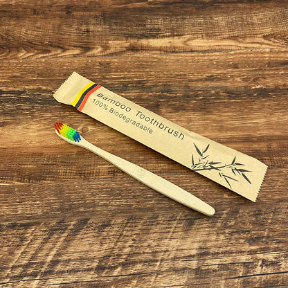 Bamboo Biodegradable Toothbrush - 1Pcs