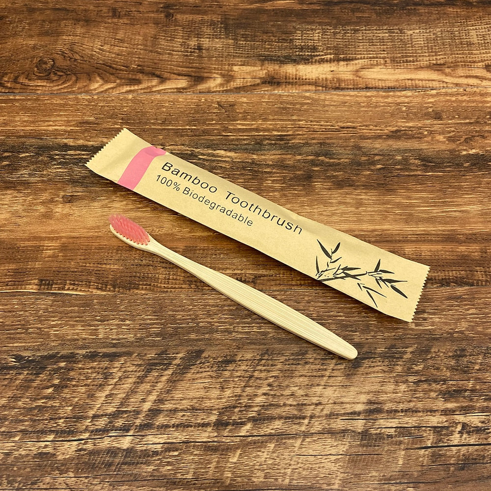 Bamboo Biodegradable Toothbrush - 1Pcs