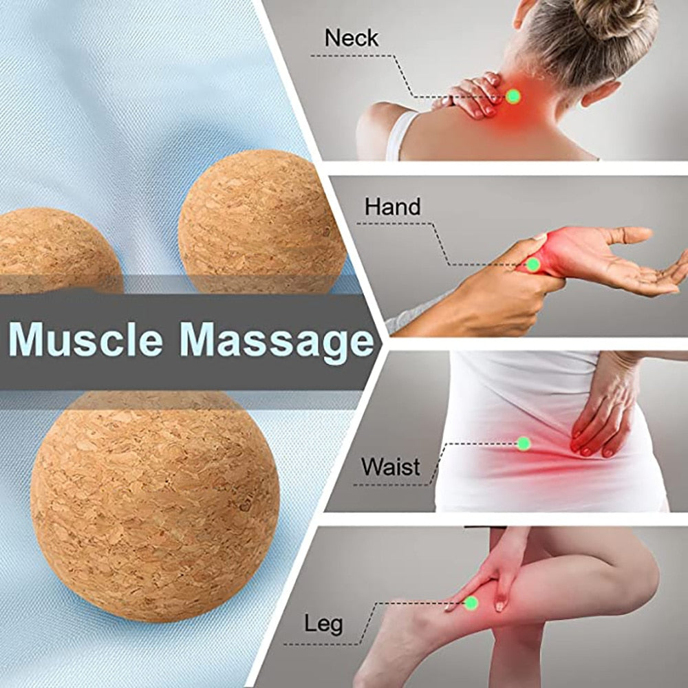 Cork Massage Ball Set