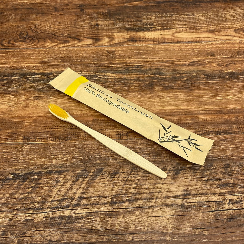 Bamboo Biodegradable Toothbrush - 1Pcs