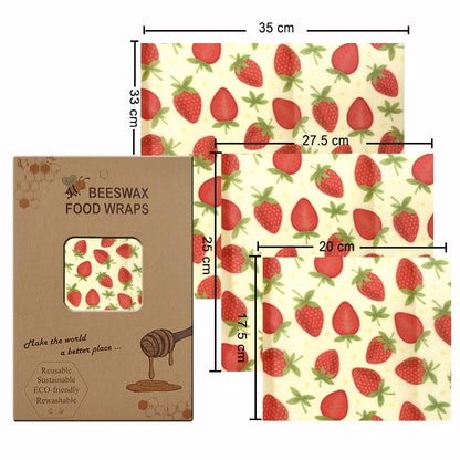 Organic Beeswax Wrap - 3 Pcs