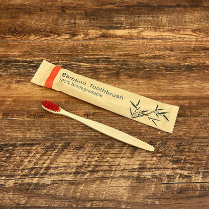 Bamboo Biodegradable Toothbrush - 1Pcs