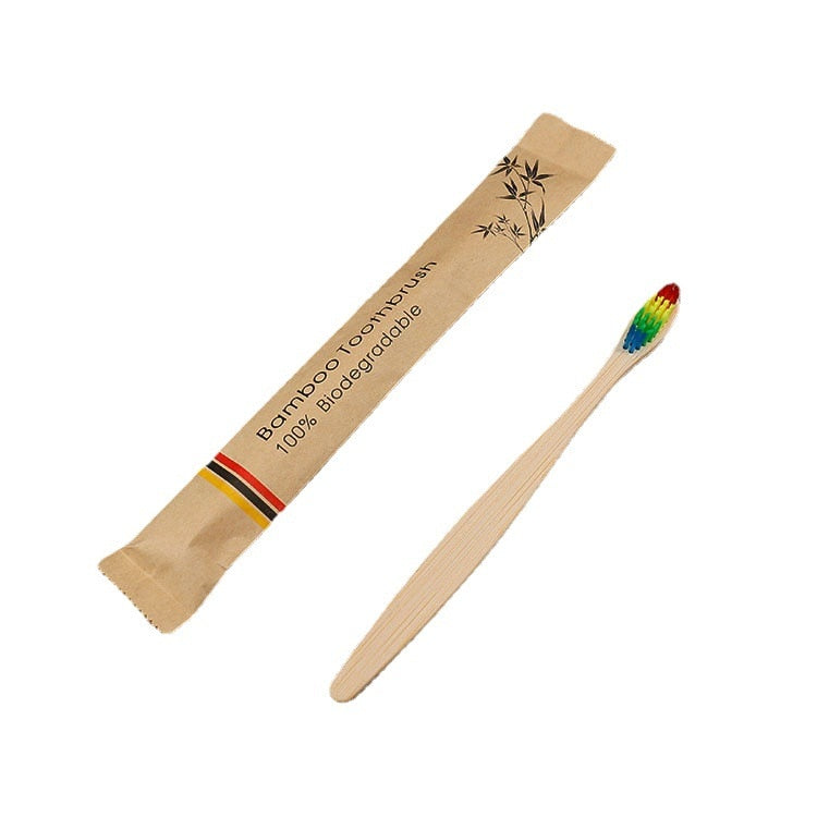 Bamboo Biodegradable Toothbrushes - 10 Pack