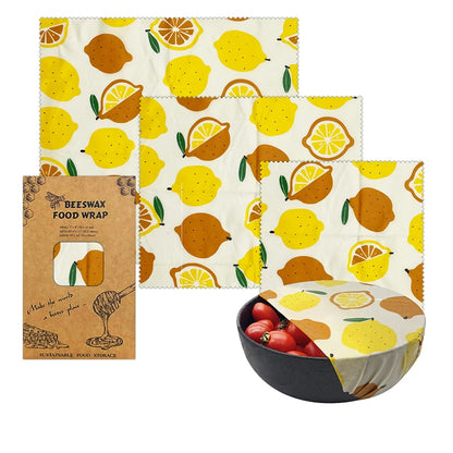 Organic Beeswax Wrap - 3 Pcs