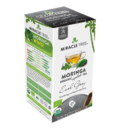 Miracle Tree Organic Moringa Tea - Earl Grey 25 Bags