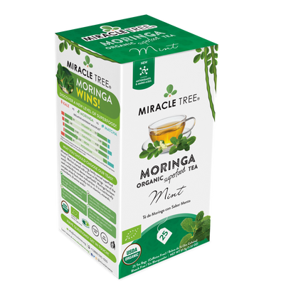 Miracle Tree Organic Moringa Tea - Mint 25 Bags