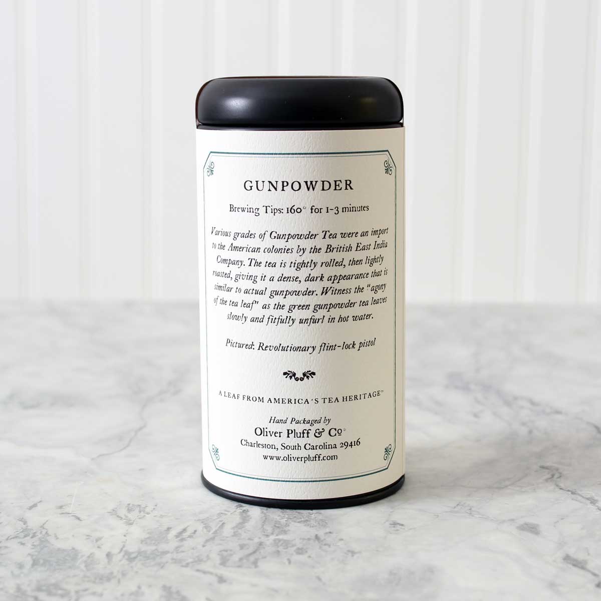 Oliver Pluff & Co. Gunpowder Loose Green Tea - 4 oz