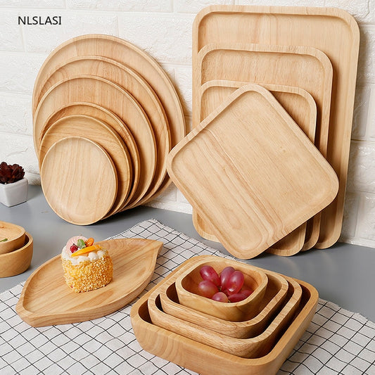 Wooden Japanese-Style Dinnerware