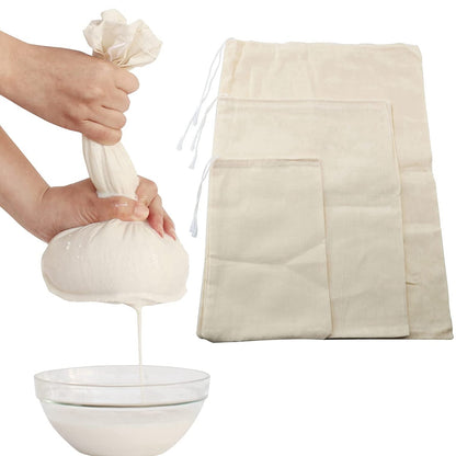 Organic-Reusable Cotton Cheesecloth/Nut Milk Bag