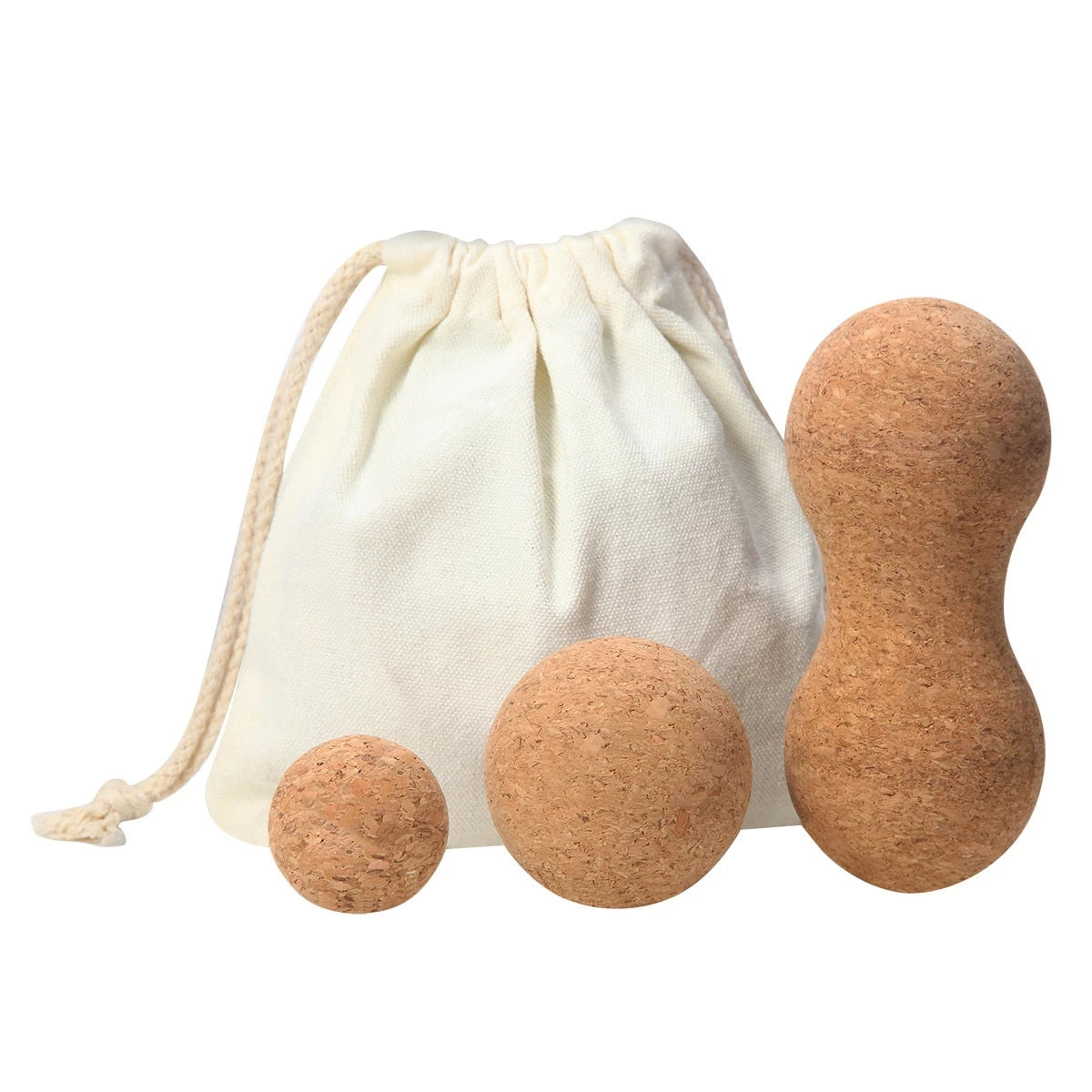 Cork Massage Ball Set